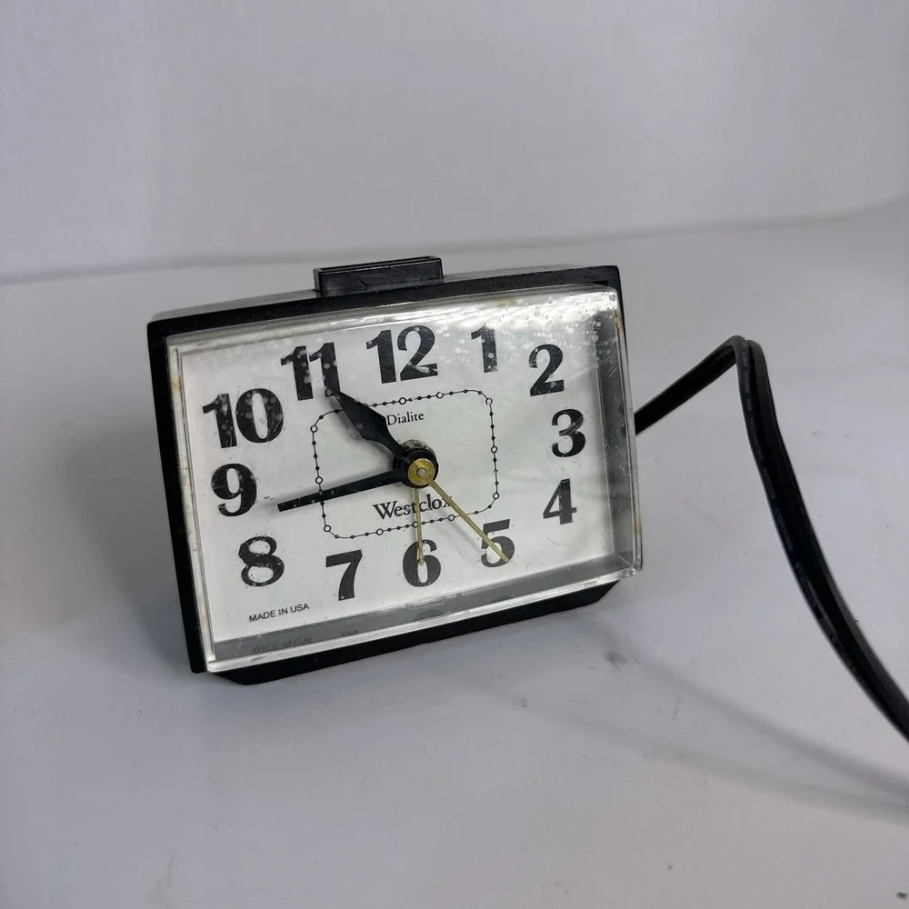 Vintage Westclox‎ Dialite Electric Alarm Clock Model 22090-22540 USA TESTED